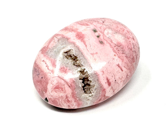 Druzy Peruvian Rhodonite Crystal Pebble 5.7cm