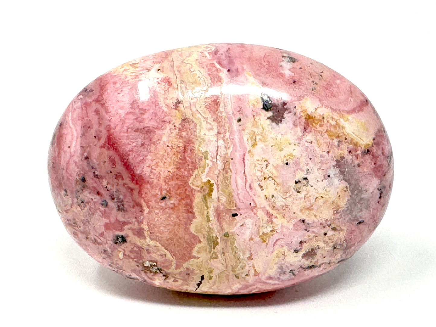 Peruvian Rhodonite Crystal Pebble 5.9cm