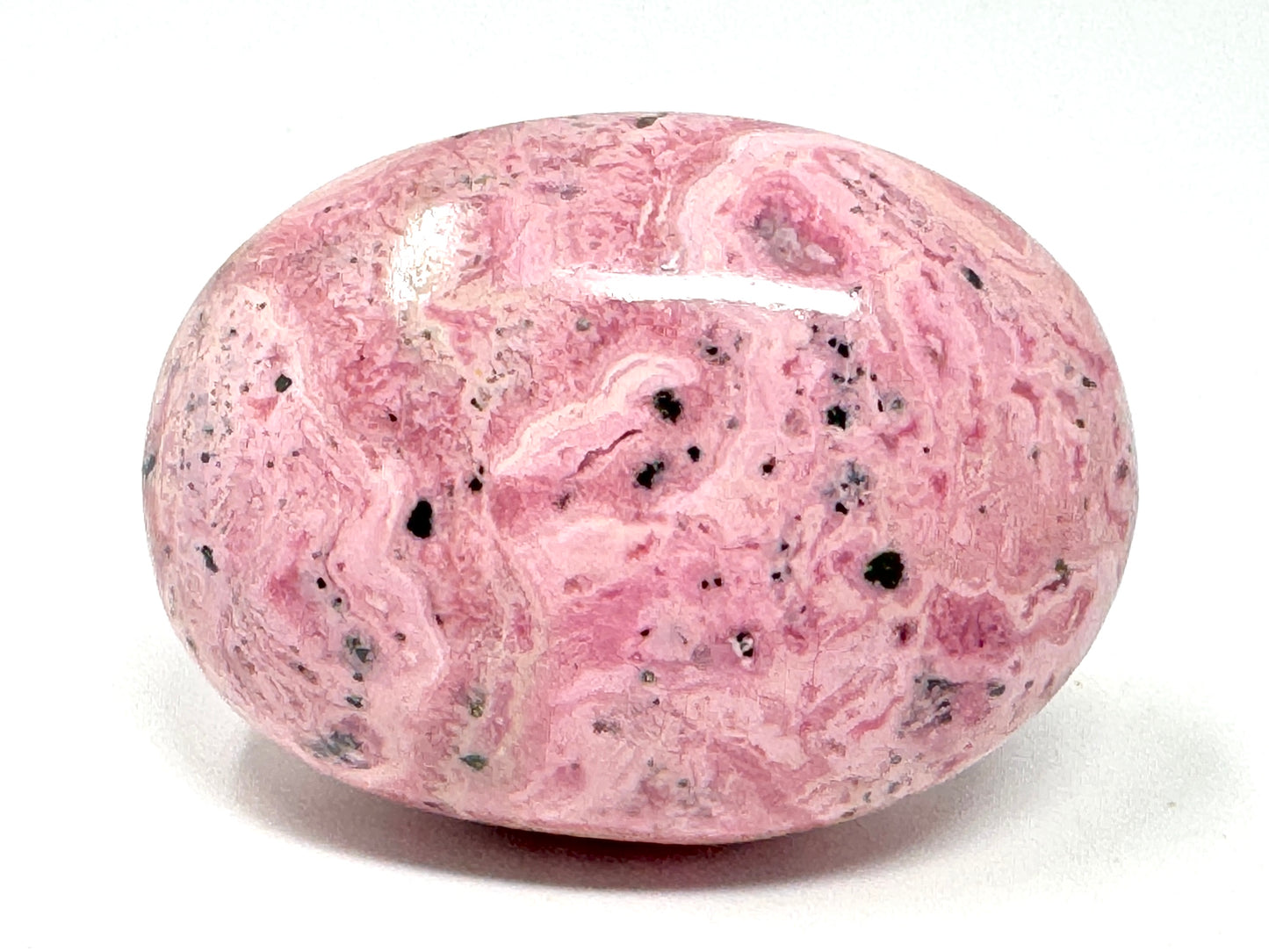 Peruvian Rhodonite Crystal Pebble 5.7cm