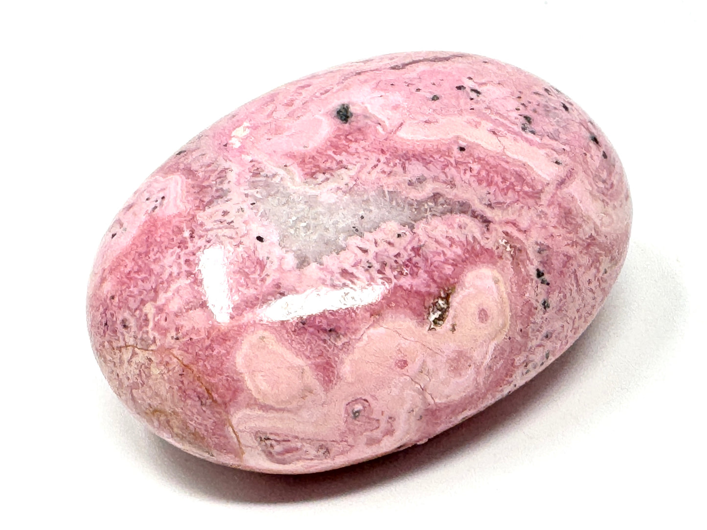 Peruvian Rhodonite Crystal Pebble 5.7cm