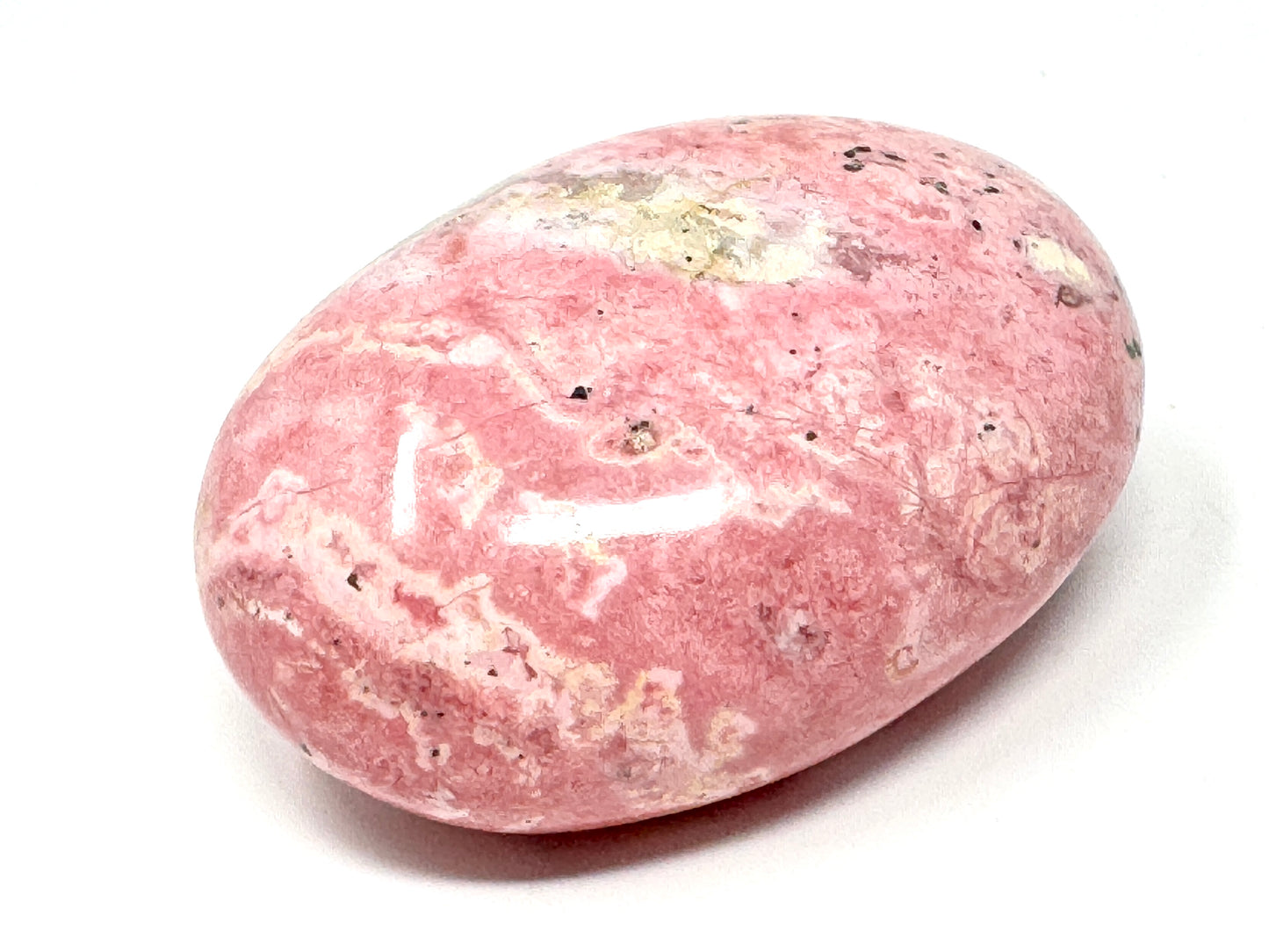 Peruvian Rhodonite Crystal Pebble 6cm