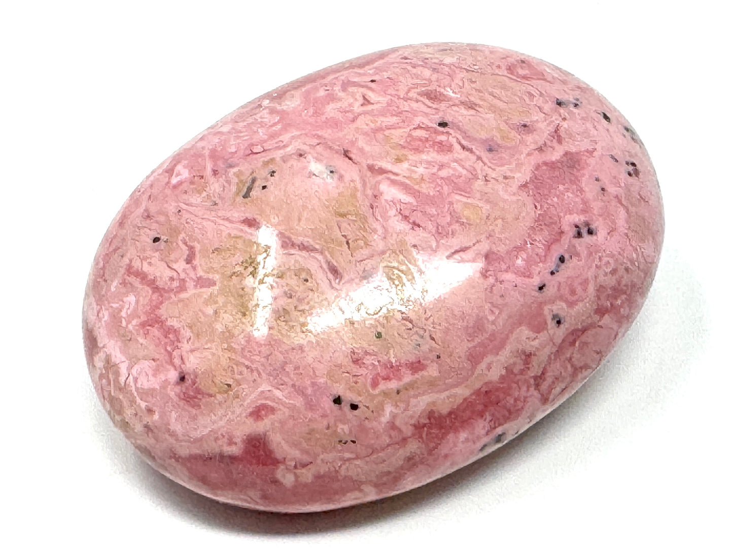 Peruvian Rhodonite Crystal Pebble 6cm