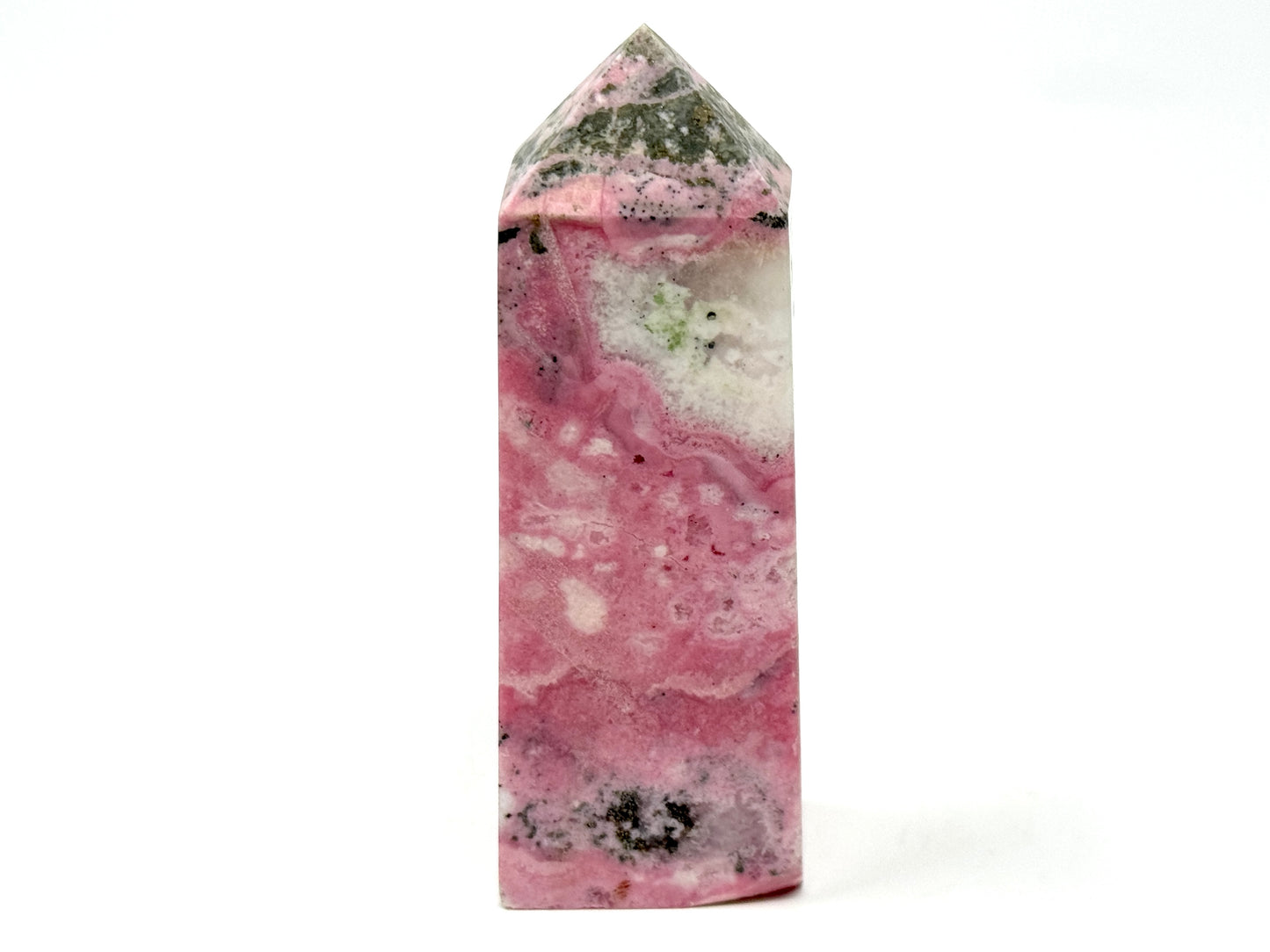 Peruvian Rhodonite Crystal Tower 8.3CM
