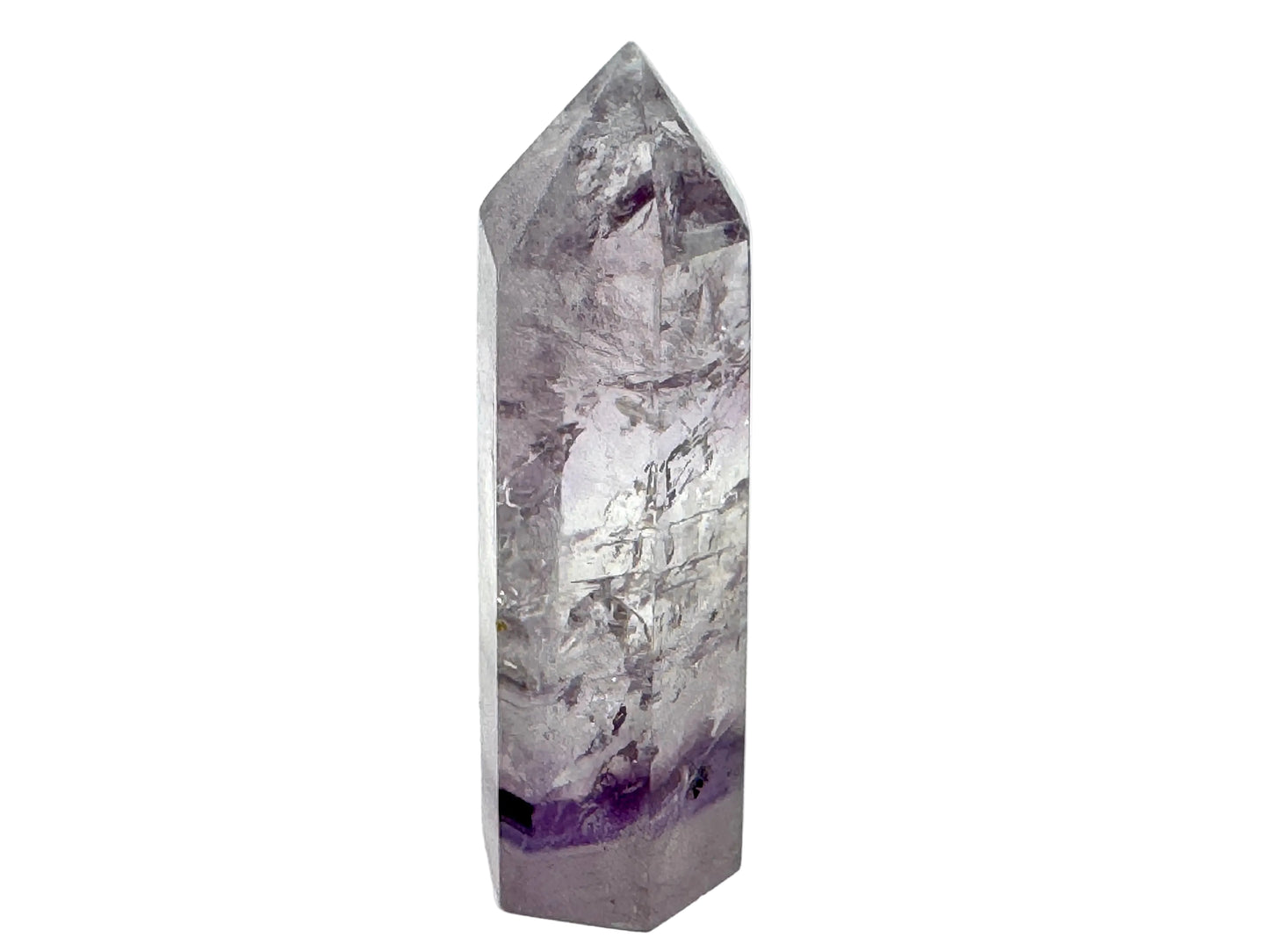 Amethyst Phantom Quartz Crystal Point 7.3cm