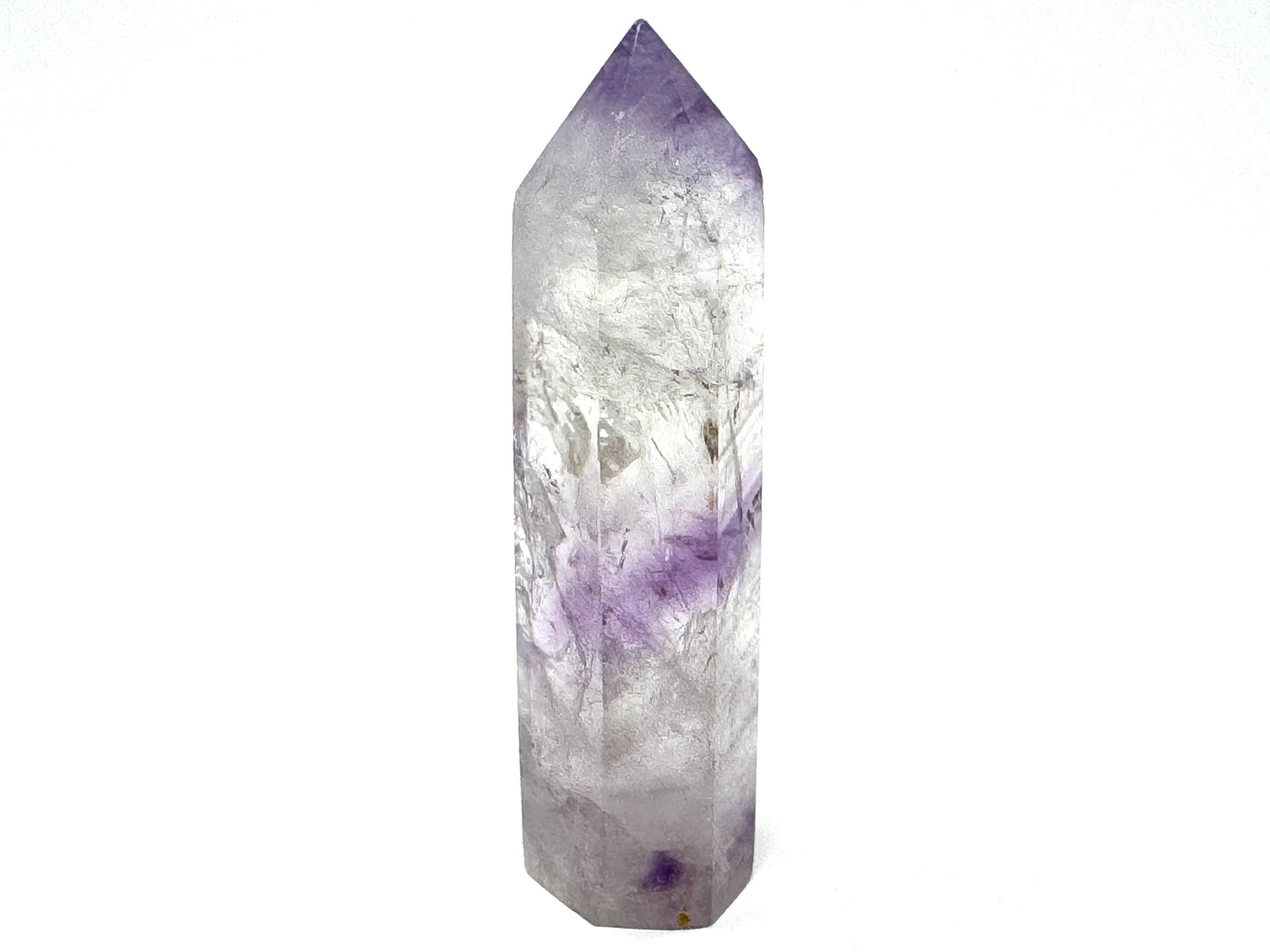 Amethyst Phantom Quartz Crystal Point 8.2cm