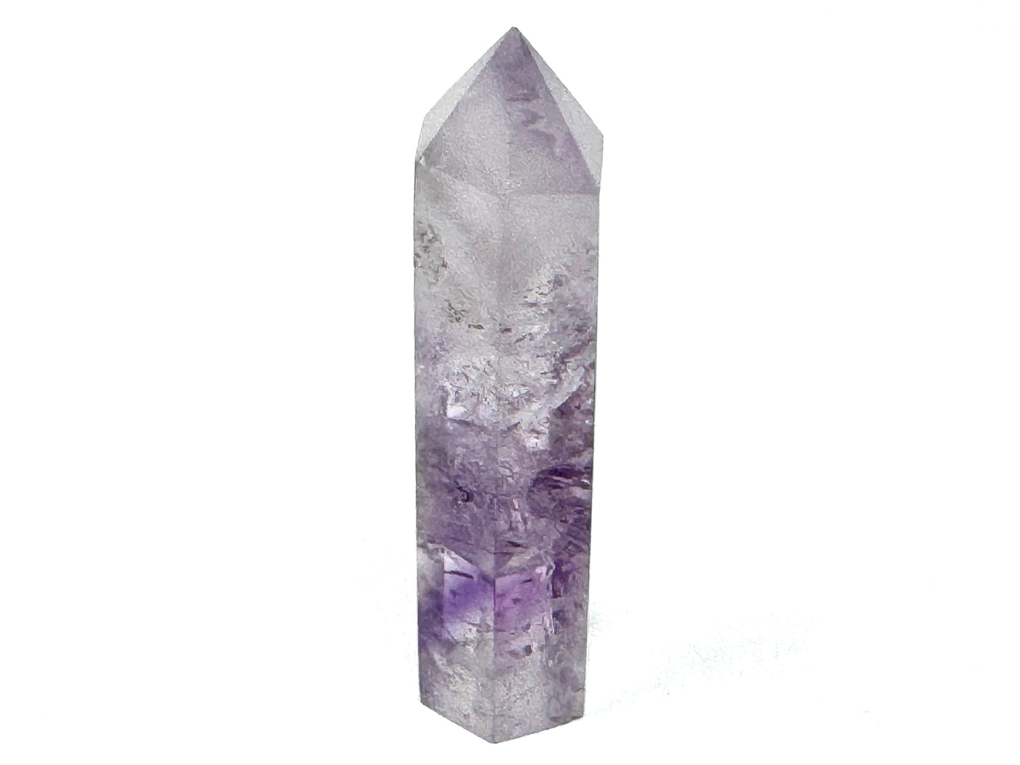 Amethyst Phantom Quartz Crystal Point 7.5cm