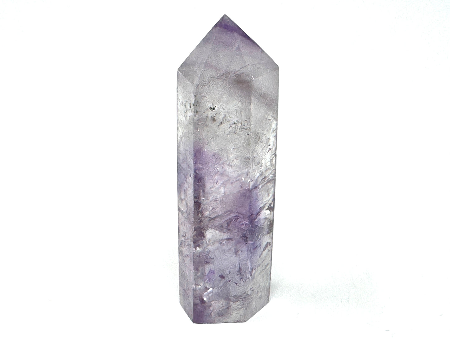 Amethyst Phantom Quartz Crystal Point 7.5cm