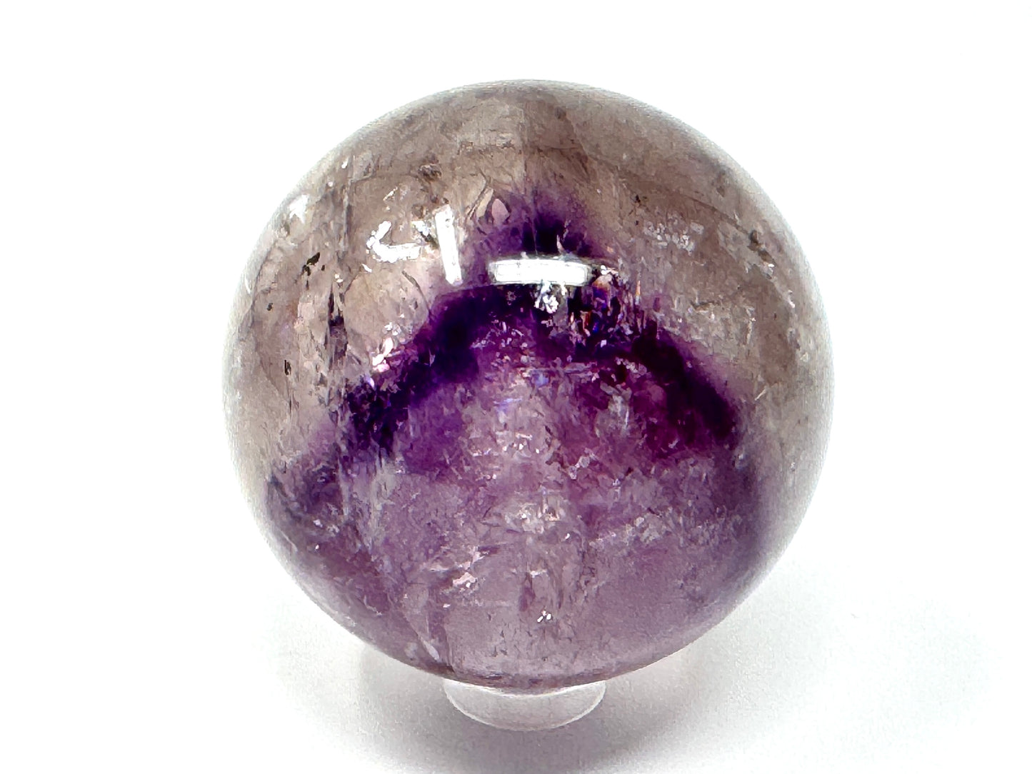 Amethyst Phantom Quartz Crystal Sphere 5.5cm