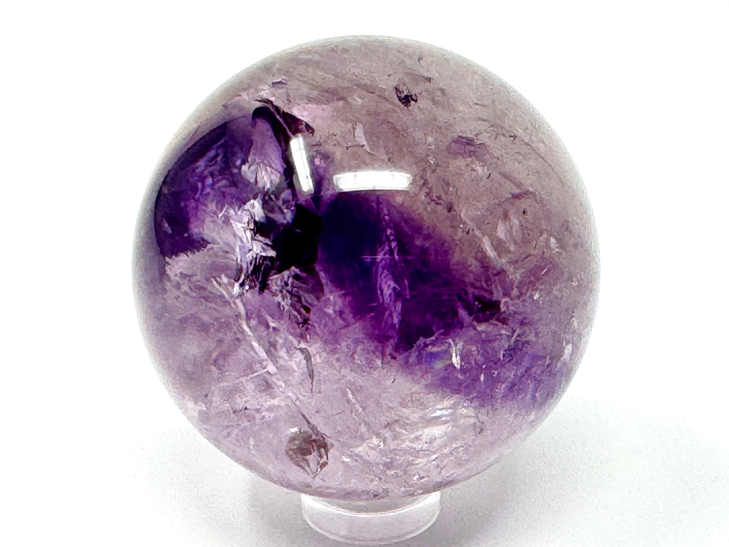 Amethyst Phantom Quartz Crystal Sphere 5cm