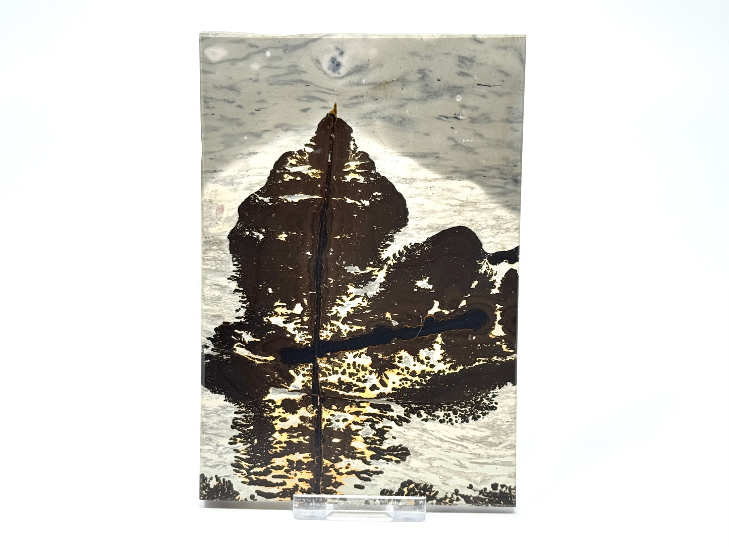 Picture Jasper Crystal Slice 14.4cm