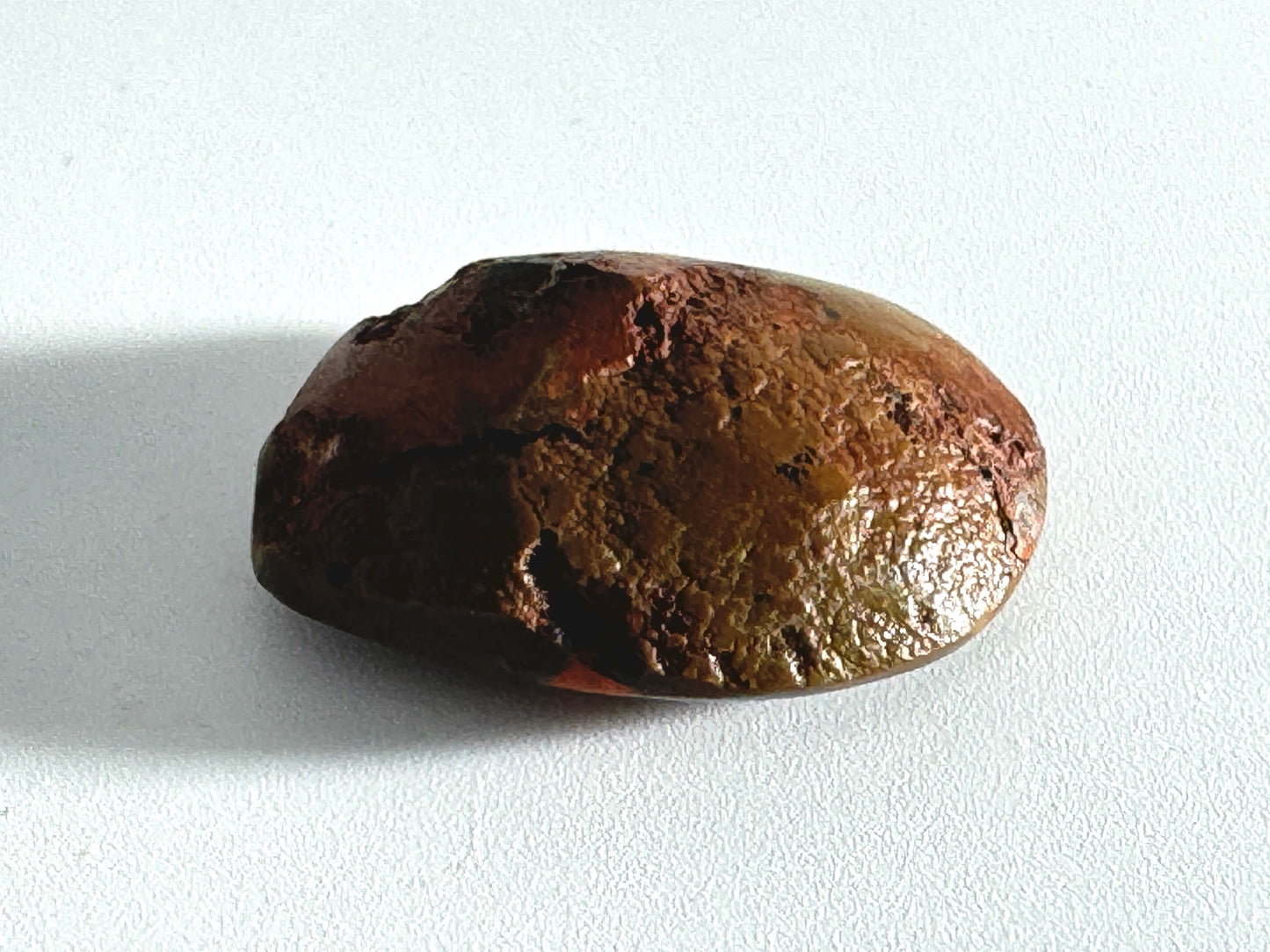 Ethiopian Shewa Opal: Polished Chocolate Opal Gemstone 6.1 Grams