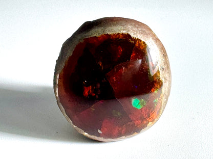 Ethiopian Shewa Opal: Polished Chocolate Opal Gemstone 12.63 Grams