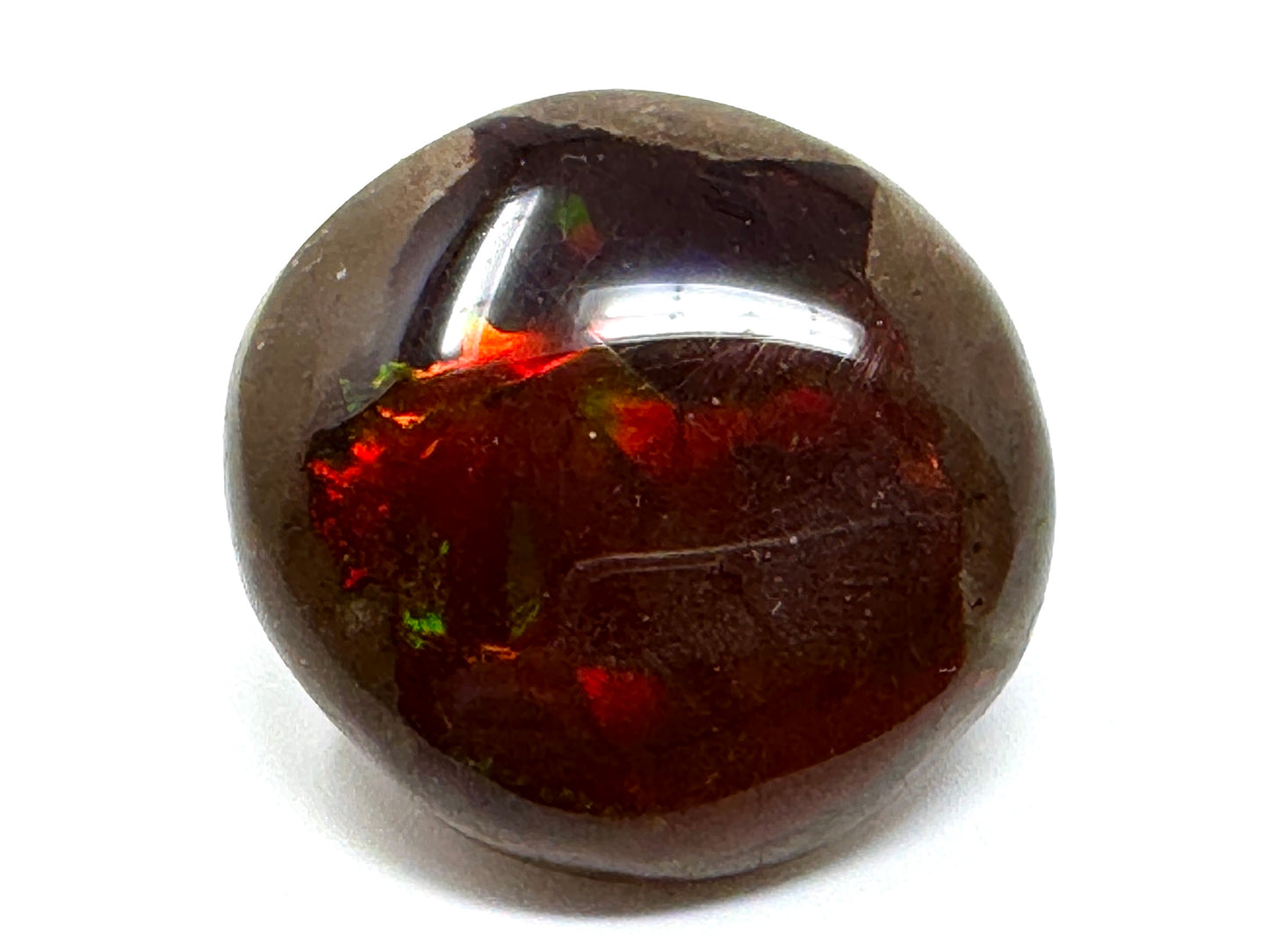 Ethiopian Shewa Opal: Polished Chocolate Opal Gemstone 11.72g