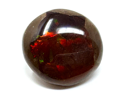 Ethiopian Shewa Opal: Polished Chocolate Opal Gemstone 11.72g