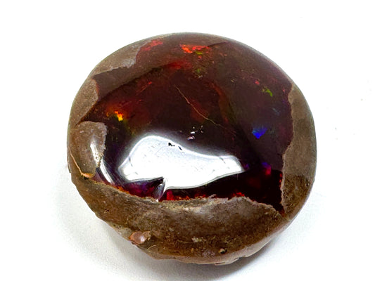 Ethiopian Shewa Opal: Polished Chocolate Opal Gemstone 12grams