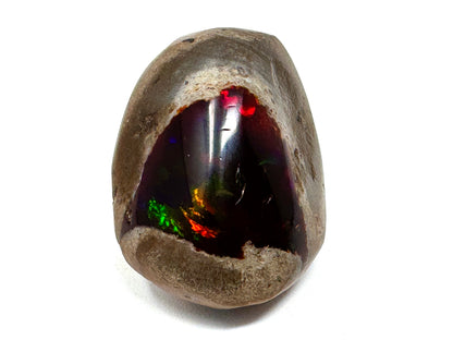 Ethiopian Shewa Opal: Polished Chocolate Opal Gemstone 7.45 Grams