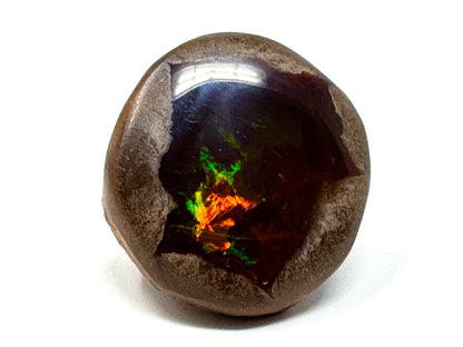 Large ethiopian Shewa Opal: Polished Chocolate Opal Gemstone 15.72 grams
