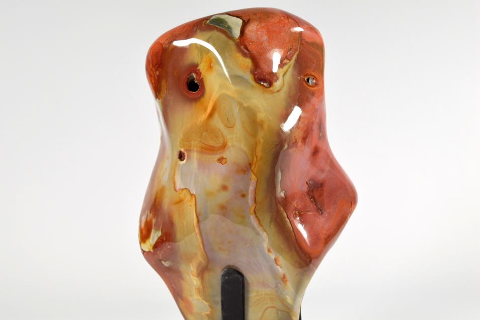 Large Polychrome Jasper Mounted Crystal Freeform 30.2cm