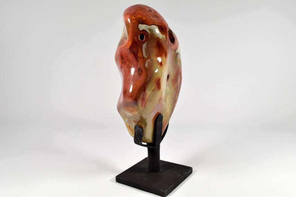 Large Polychrome Jasper Mounted Crystal Freeform 30.2cm