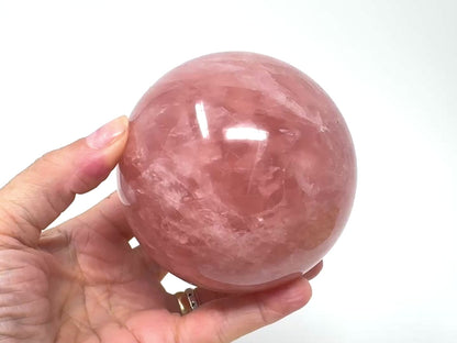 Large Rose Quartz Crystal Sphere 9cm