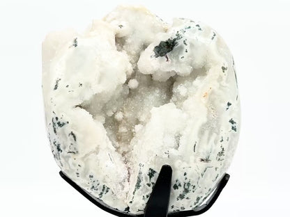 Large Mounted Druzy Moss Agate Freeform 31cm