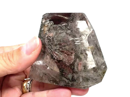 Garden Quartz Crystal Faceted Freeform 7.2cm