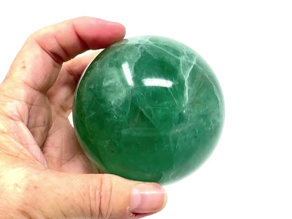 Green Fluorite Crystal Sphere 7.5cm