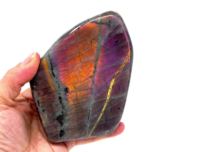 Large Purple Labradorite Freeform Crystal 12.3cm