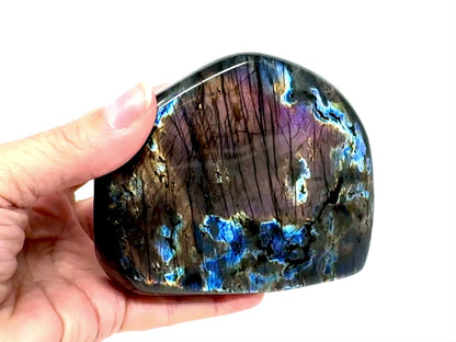 Purple Labradorite Freeform Crystal 11.2cm