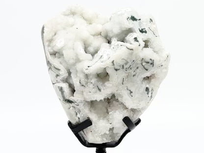 Large Mounted Druzy Moss Agate Freeform 29cm