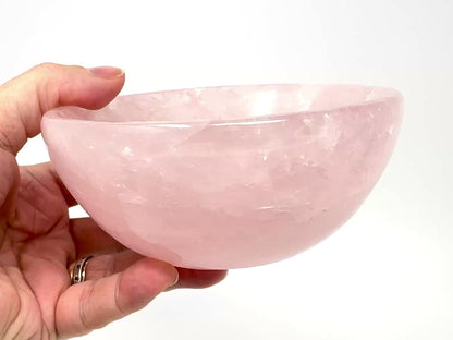 Rose Quartz Crystal Bowl 11.9cm