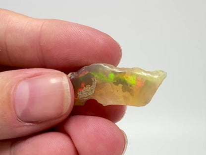 Ethiopian Crystal Opal Stone: Polished Welo Opal Gemstone 2.69 grams