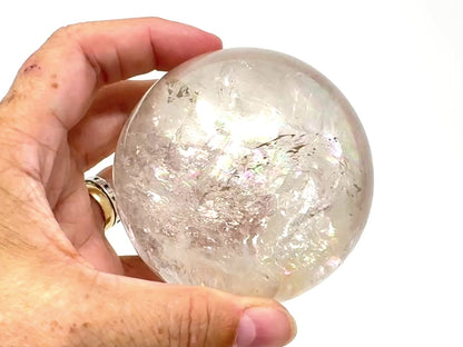 Clear Quartz Crystal Sphere 7.8cm