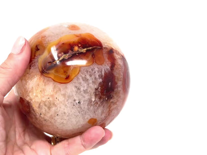 Large Carnelian Crystal Sphere 11.2cm