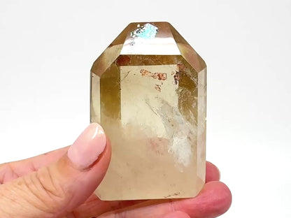 Natural Citrine Quartz Crystal Point 7cm