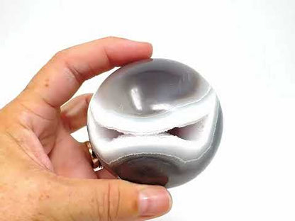 Large Druzy Agate Geode Crystal Sphere 7cm