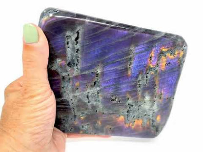 Large Purple Labradorite Freeform Crystal 14cm