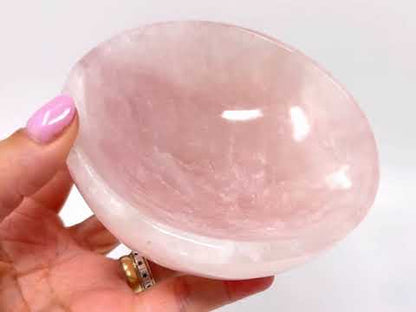 Rose Quartz Crystal Bowl 12cm