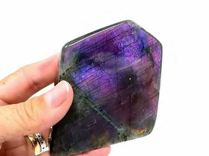 Purple Labradorite Freeform Crystal 8.3cm