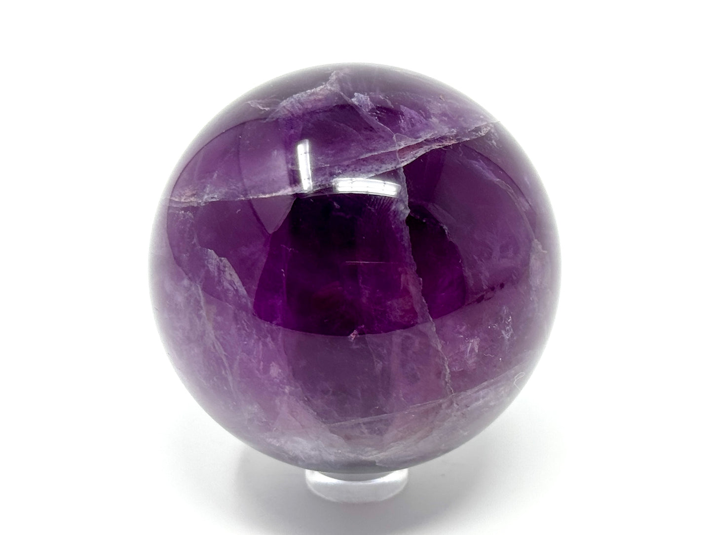 Purple Fluorite Crystal Sphere 6cm
