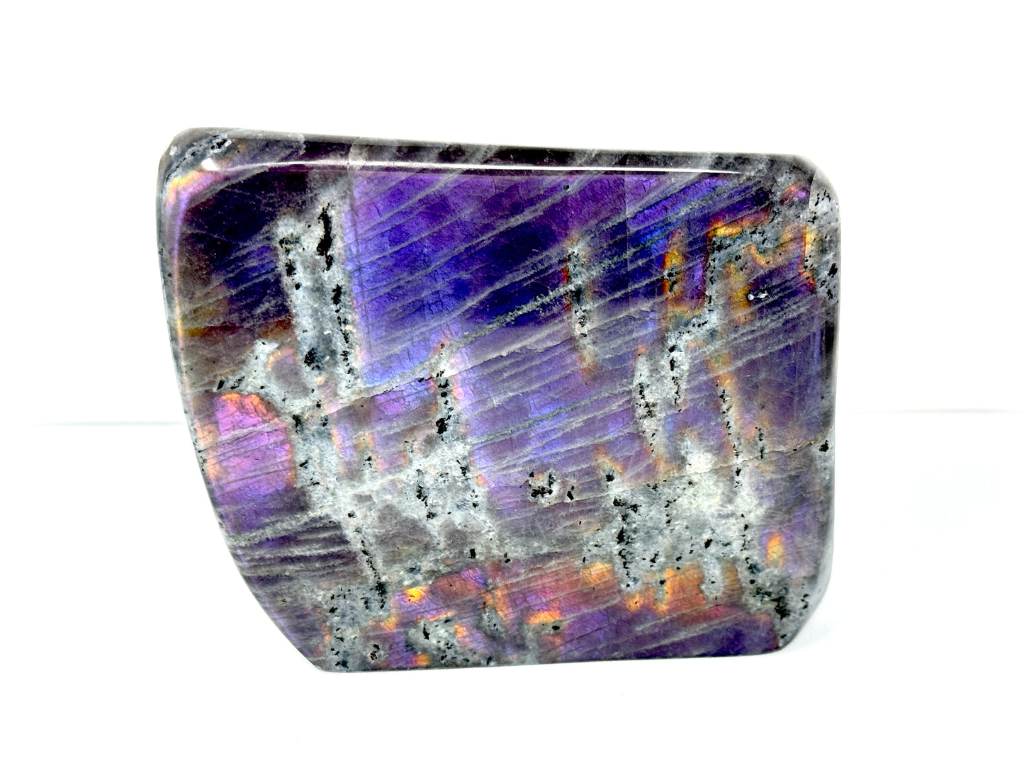 Large Purple Labradorite Freeform Crystal 14cm