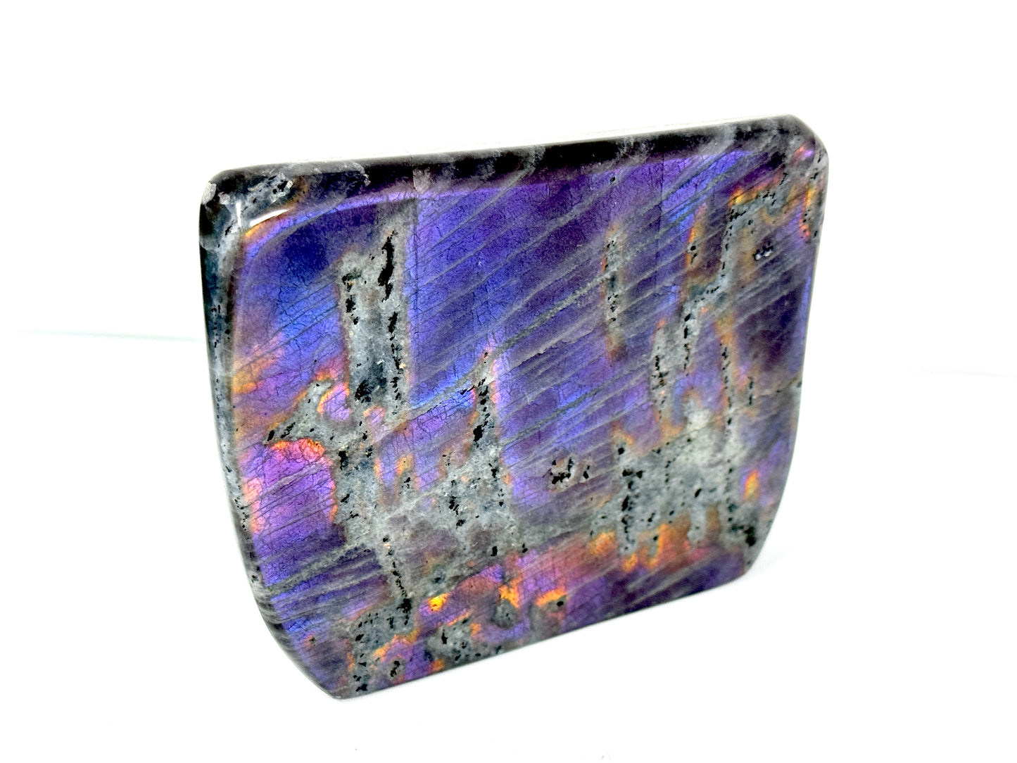 Large Purple Labradorite Freeform Crystal 14cm