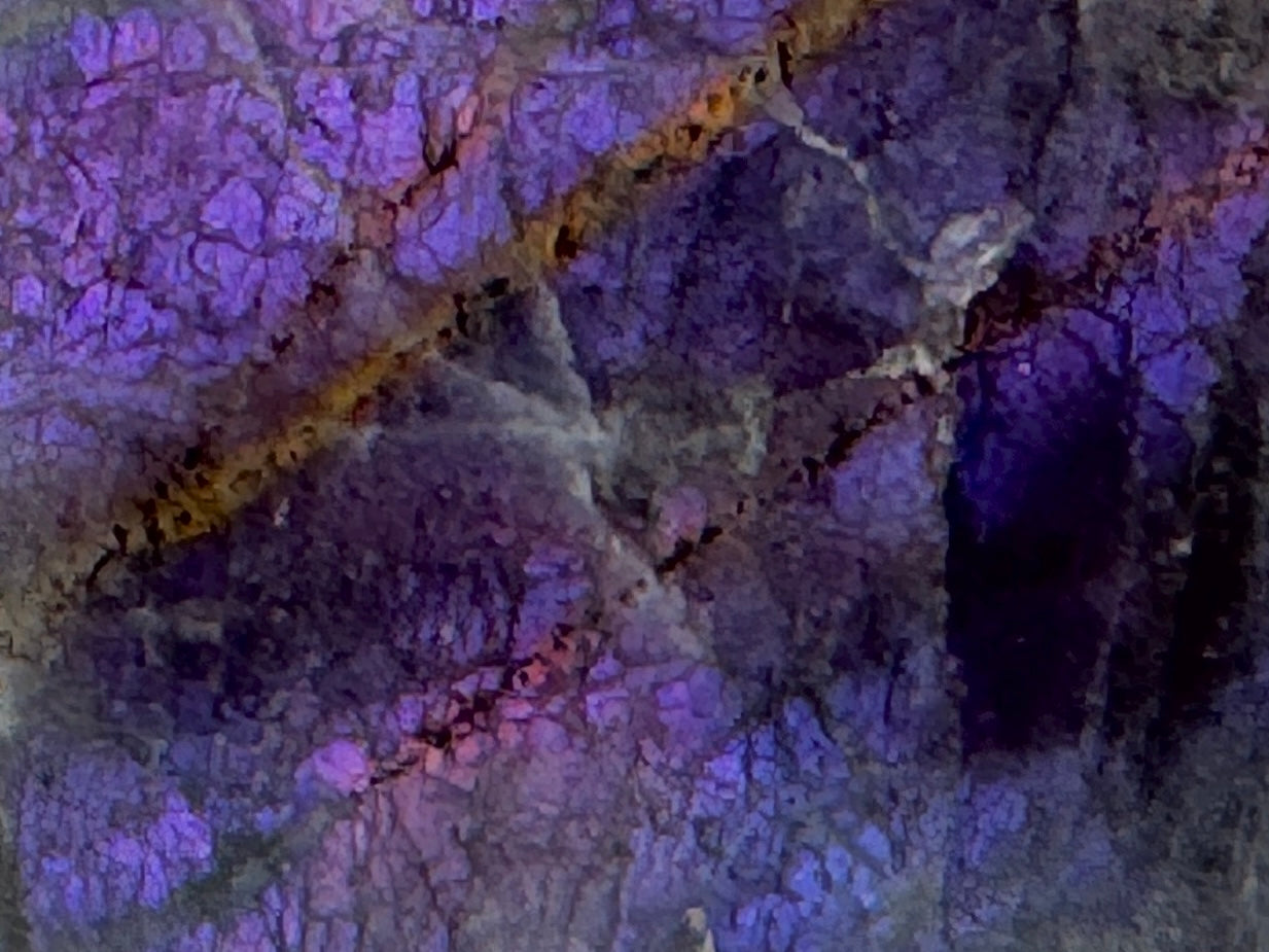 Purple Labradorite Freeform Crystal 5cm