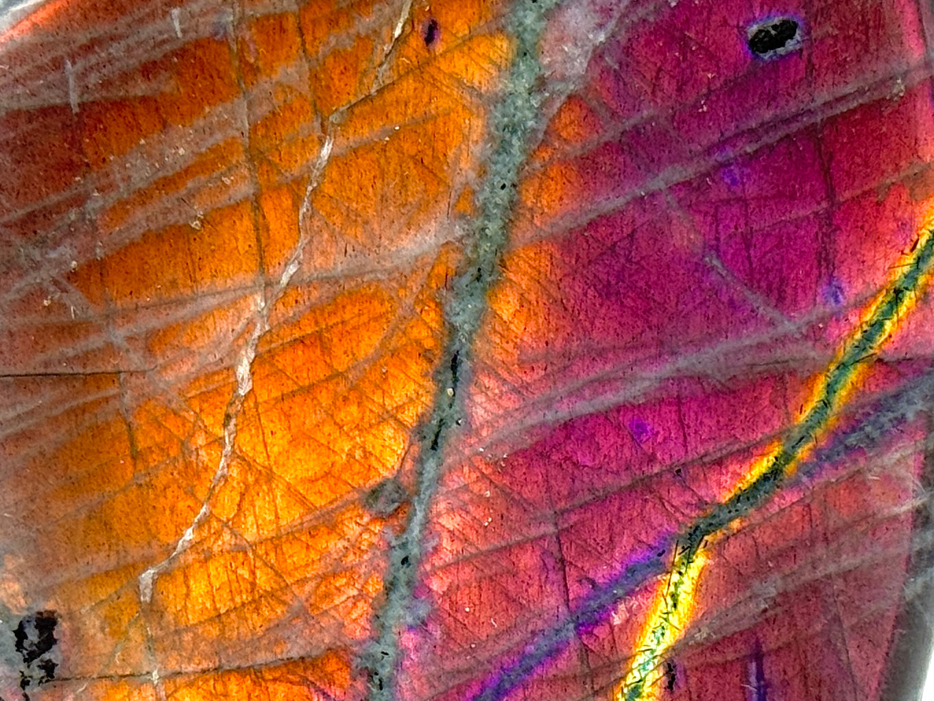 Large Purple Labradorite Freeform Crystal 12.3cm