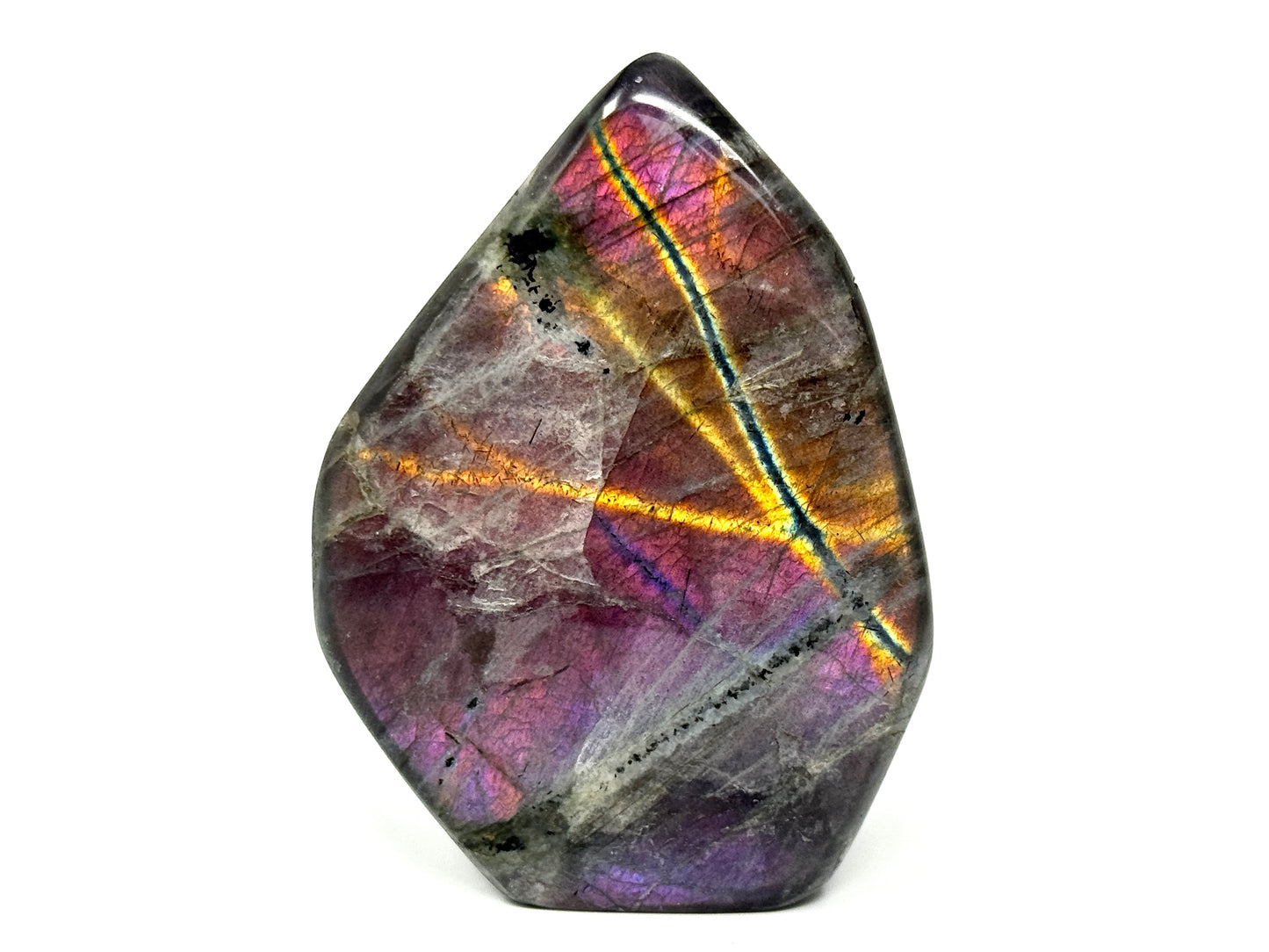 Purple Labradorite Freeform Crystal 8.1cm