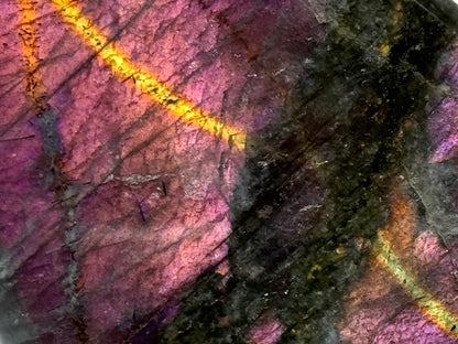 Purple Labradorite Freeform Crystal 5.8cm