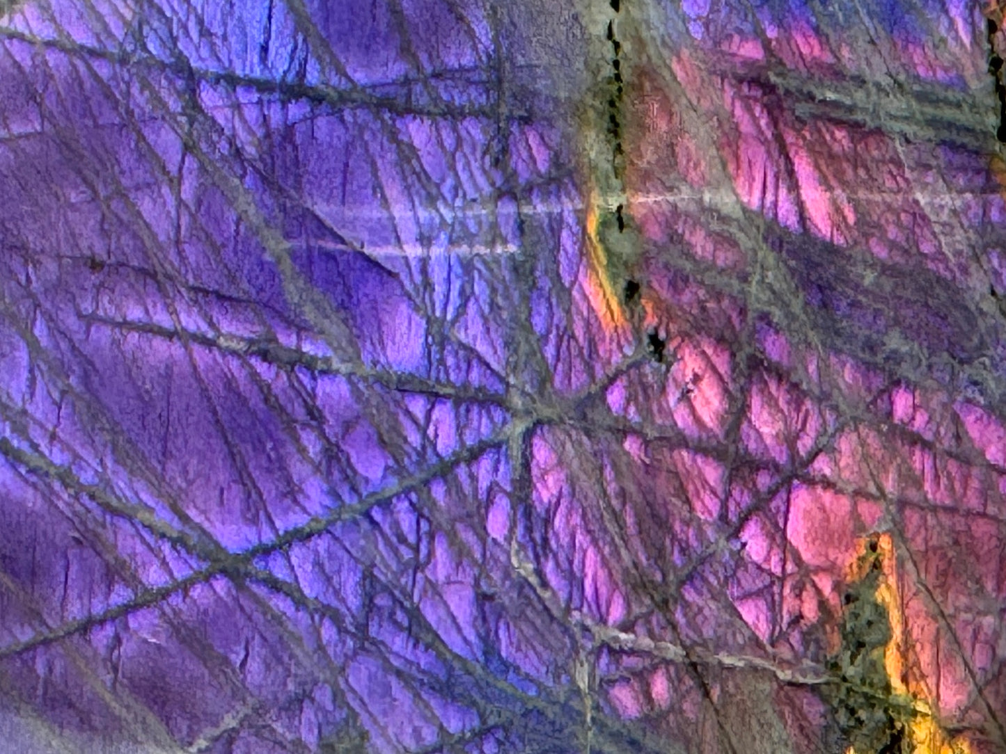 Purple Labradorite Freeform Crystal 6.6cm