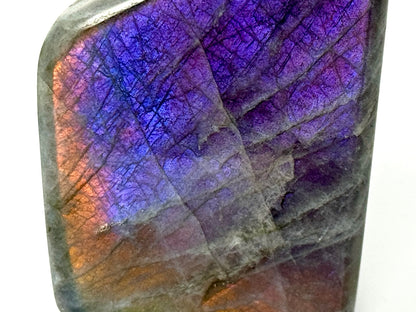 Purple Labradorite Freeform Crystal 7.5cm