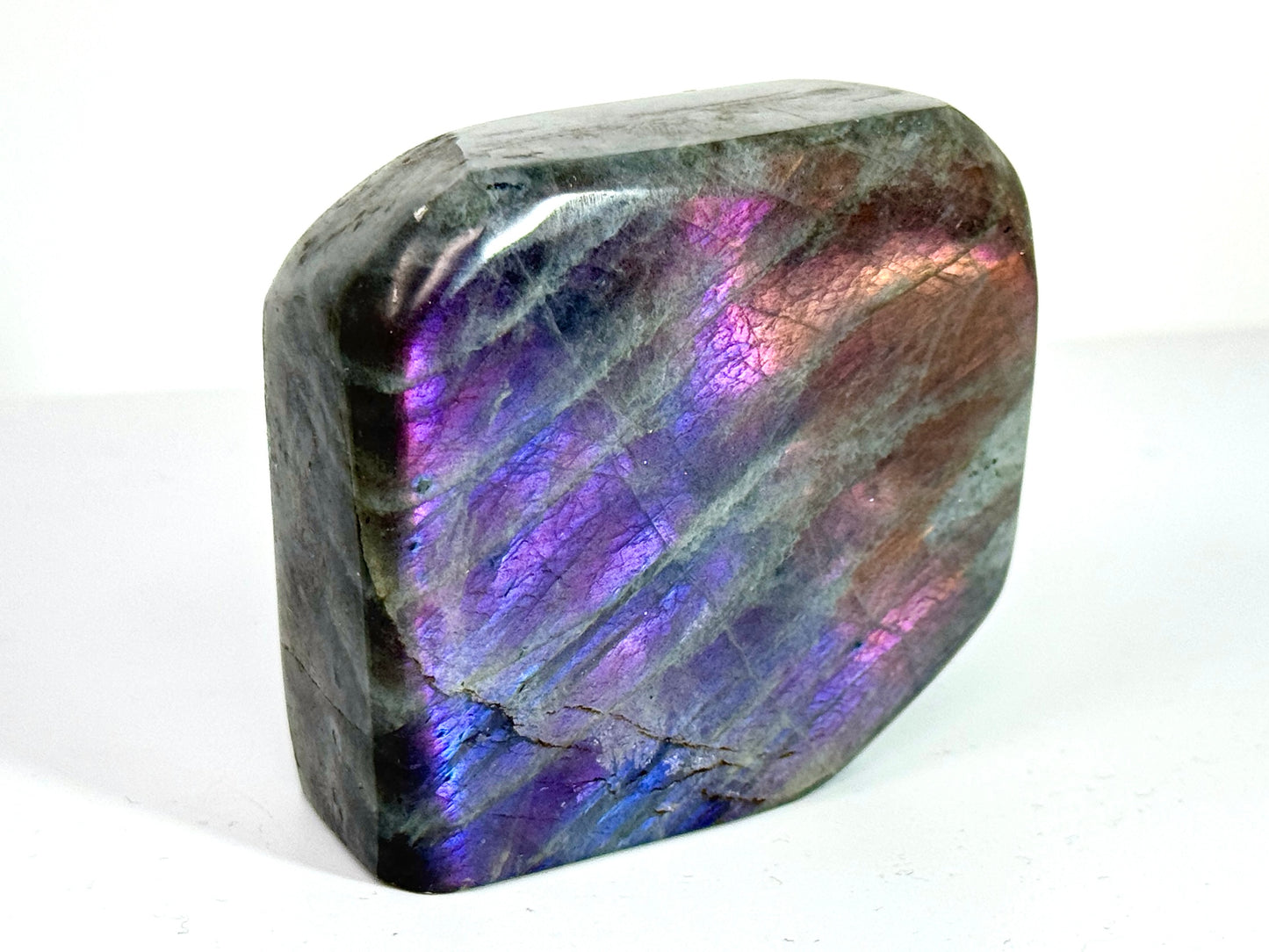 Purple Labradorite Freeform Crystal 5.3cm