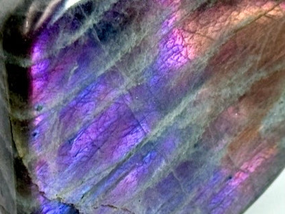 Purple Labradorite Freeform Crystal 5.3cm